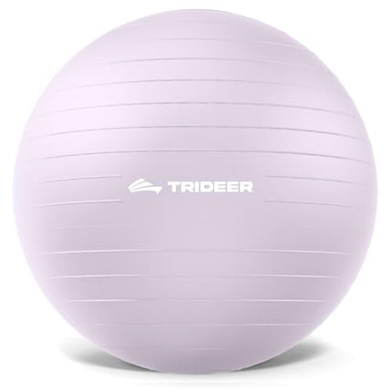 Trideer Professional Exercise Ball & Yoga Ball, Anti-Burst Heavy Duty Gym Ball for Fitness, Pilates, Core Workout & Office Chair, Includes Pump