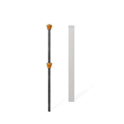WamBam 4ft White Vinyl Finishing Post