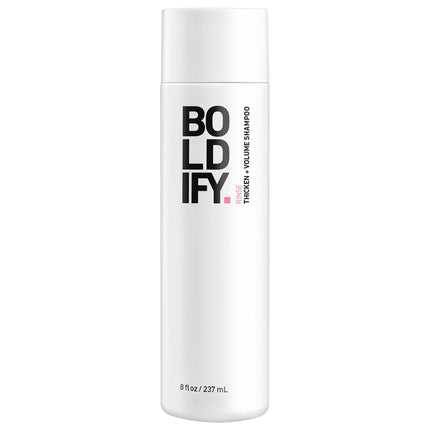 BOLDIFY Thickening Shampoo - Rice Water for Thinning and Oily Hair - Volumizing Shampoo for Fine Hair, Weightlessly Removes Excess Oil - 8oz