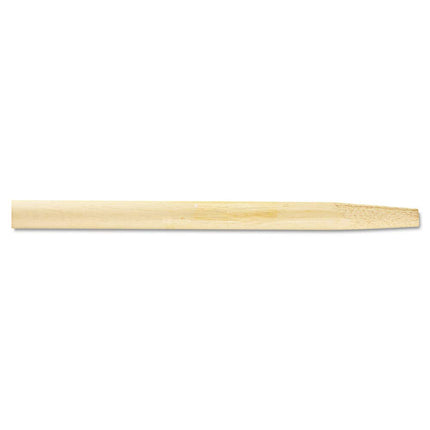 Boardwalk BWK124 Tapered End Broom Handle, Lacquered Hardwood, 1-1/8" dia x 54", Natural