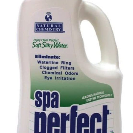 Natural Chemistry Spa Perfect, 2 Liter, Makes Water Feel Soft and Silky, Removes Waterline Ring, Clogged Filters and Eye Irritation, Works with All Sanitizing Systems
