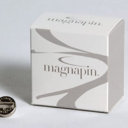MagnaPin Magnetic Brooch Clasp – No-Pierce Pin Holder for Silk, Leather & Delicate Fabrics – Reusable Name Tag Fastener – Protects Garments from Pinholes