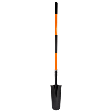 VNIMTI Heavy Duty Shovel with Fiberglass Handle for Digging and Gardening, Metal, 58 Inches