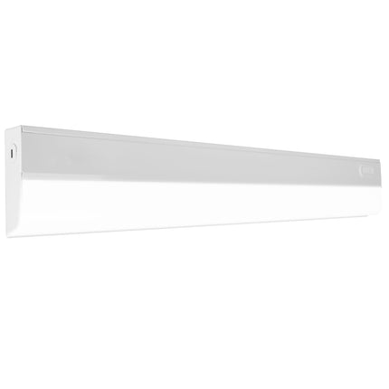 24” LED Direct Wire Under Cabinet Light - Dimmable Undercounter LED Lights for Kitchen - Selectable CCT 2700K-5000K, 612-648 Lumens, 9W - UCB Series Hardwired Under Cabinet Lighting by NICOR Lighting