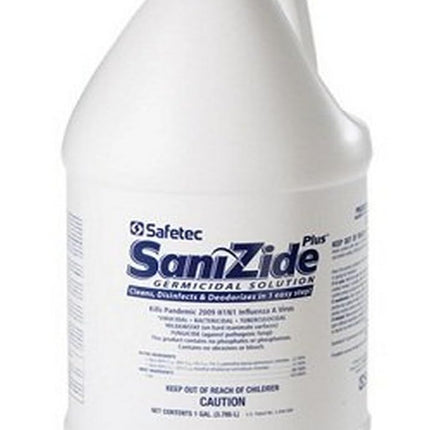 Safetec Sanizide Plus, 1 Gal. 128 Oz. Bottle, Liquid, Unscented