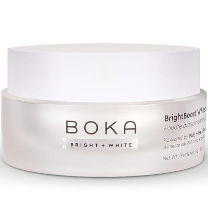 Boka Teeth Whitening Powder - Nano Hydroxyapatite, Appropriate for Sensitive Teeth, Whitening - Toothpaste Alternative with Essential Oils, Has Probiotics, Multivitamins & Aloe