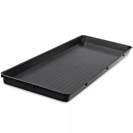 Gardeners Supply Company Large Plant Tray | Multi-use Durable Big Plastic Tray for Indoor & Outdoor Plants, Seed Starting Tray & Potted Succulents, Flowers | 46-1/2"L x 15-1/2"W x 2" Deep - Black