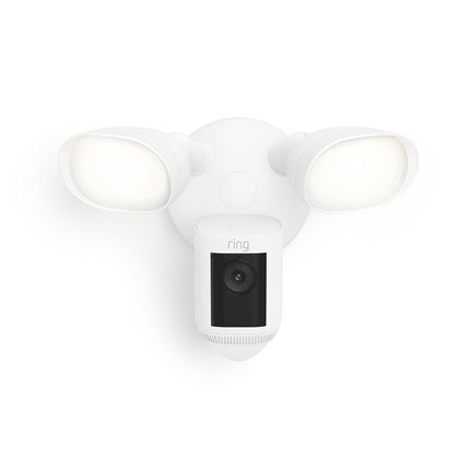 Ring Floodlight Cam Wired Pro, Home or business security, Retinal 2K Video, Color Night Vision and Two-Way Talk with Audio+, White