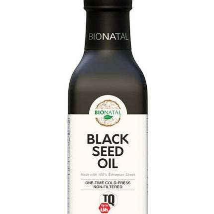 BioNatal Ethiopian Black Seed Oil 5oz Glass– Cold Pressed Nigella Sativa Producing Black Cumin Seed Oil, Unrefined & Non-Filtered, High TQ Up to 4.64% – Supports Immune System, Digestion & Joints