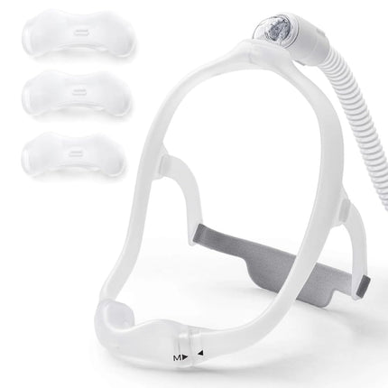Nimisa Nasal Frame Assembly for Philips Respironics DreamWear, Upgrade Silicone Soft Sealing Nose Mask Reusable Pillow Supplies with 3 x Pillow