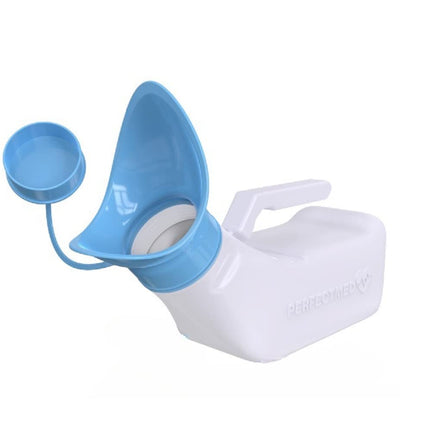 Female Urinal Spill Proof 32 oz (1 Pack) - Urinal for Women - Pee Funnel - Women Bed Pan - Portable Urinals for Women - Sturdy Female Urination Device for Car Travel, Road Trip Essentials
