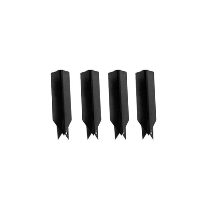 90 Degree Angle Bracket for 6-8" Landscape Edging (4-Pack),Black