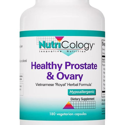 NutriCology Healthy Prostate & Ovary - Herbal Blend with Crinum Latifolium - Hormone Support for Men & Women - Vegetarian Capsules - Hypoallergenic Formula - 60 Servings - 180 Count