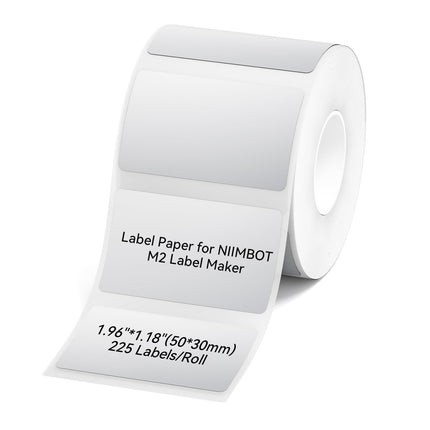 NIIMBOT M2/M3 Thermal Transfer Labels 1.96" x 1.18" (50x30mm) Silver