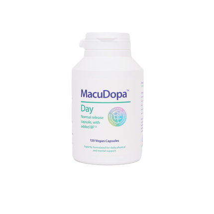 Macudopa Day Capsules 700mg Proprietary Blend, 63% HPLC standardised Levodopa. 120 Veggie Capsules
