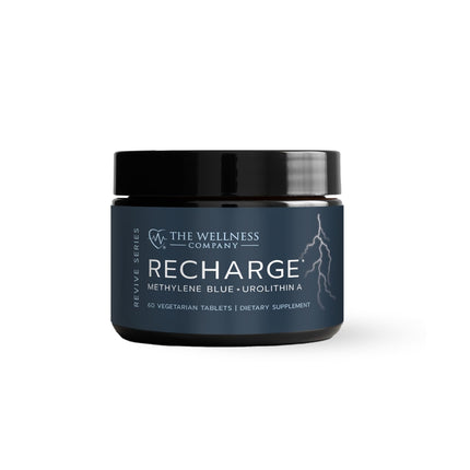 Recharge – Cognitive Performance, Mitochondrial Boost, Energy Production - Methylene Blue, NAD, PQQ | 60ct (1 Month Supply)