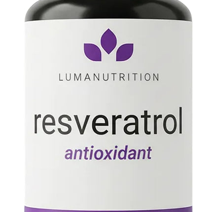 Luma Nutrition High Purity Resveratrol Supplement - 98% Trans-Resveratrol - Antioxidant - Resveratrol Capsules - Vegan & Gluten-Free - 60 Capsules