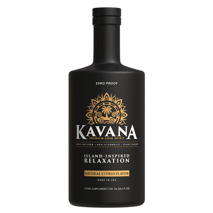 Kavana Kava Spirit 25 Oz - Alcohol-Free & Sugar-Free Kava Root Drink, Plant-Based Zero-Proof Alternative with Natural Citrus Flavor, Smooth Mocktails Non-Alcoholic Drinks Botanical Spirit, Made in USA