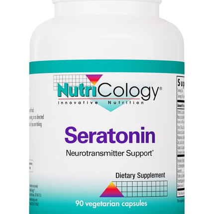 Allergy Research Group NutriCology Seratonin - Serotonin Support Supplement - Mood & Sleep Support Capsules - Neurotransmitter Balance Formula - Vegetarian - 30 Servings - 90 Capsules