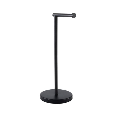 KES Bathroom Toilet Paper Holder Stand Modern Tissue Roll Holder SUS304 Stainless Steel Rustproof Freestanding 20.2" H, Matte Black BPH283S1-BK