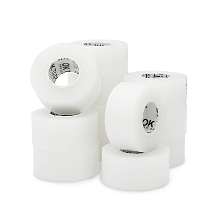 OK TAPE OKPore Transparent Medical Tape (Pack of 12) - First Aid Surgical Tape Hypoallergenic and Breathable for Wound Dressing Care, Latex Free, 1in x 10yds