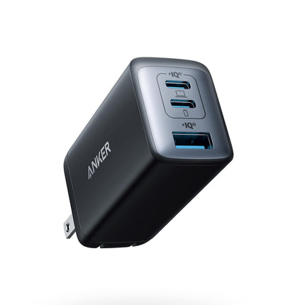 Anker 65W Max 3-Port USB C Charger Block, Compact Foldable Phone Charger