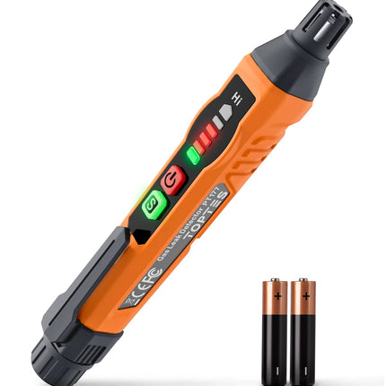 Natural Gas Detector, TopTes PT177 Gas Leak Detector with Audible & Visual Alarm, Portable Gas Sniffer to Locate Combustible Leak Sources Like Methane, Propane for Home (Includes Battery x2)-Orange