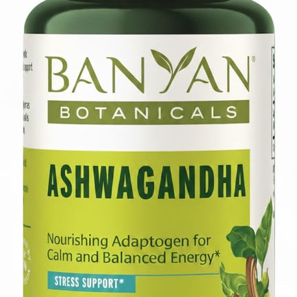 Banyan Botanicals Organic Ashwagandha - 1000mg per Serving - Cortisol Manager & Stress Relief Supplement - Adrenal Support for Mood, Restful Sleep & Muscle Recovery - 180 Tablets - Non-GMO, Vegan*