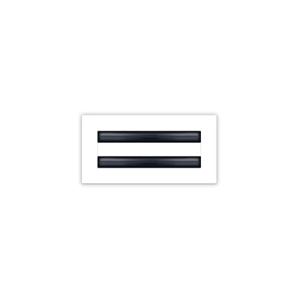 BUILDMART - 8x4 White Modern AC Vent Cover - Decorative Air Vent - Standard Linear Slot Diffuser - Register Grille for Ceiling, Walls & Floors - Texas Buildmart