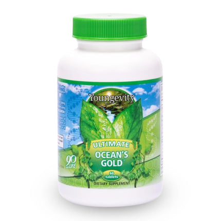 Youngevity Ultimate Ocean's Gold – Supports Thyroid Health, Heart Function, and Hormone Balance with Ocean-Derived Nutrients - 60 Tablets (Pack of 2)