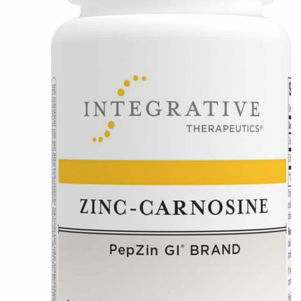 Integrative Therapeutics Zinc-Carnosine - Digestive & Gut Health Support* - GI Tract Support* - Supports Immune Health* - Easy-to-Swallow - Vegan, Gluten-Free & Dairy-Free - 60 Capsules (60 Servings)