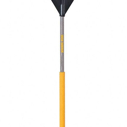 True Temper 2914912 Clog Free Poly Leaf Rake with 48 in. Hardwood Handle with Cushion Grip, 24 Inch
