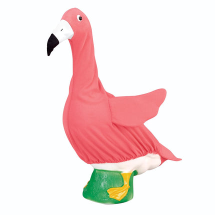 Fox Valley Traders Gaggleville Flamingo Goose Outfit, Fits Large 23" H Statue