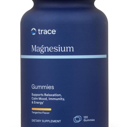 Trace Minerals Magnesium Gummies - Supports a Calm Mindset - Magnesium Chewables for Kids & Adults - Bone, Digestion, Heart Health & Immune Support - Tangerine Flavor - 120 Count (120 Servings)