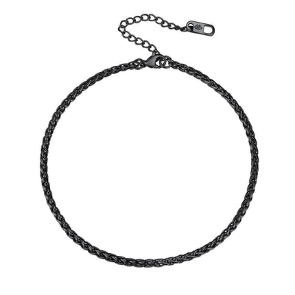 PROSTEEL Black Anklet Bracelet Ankle Bracelet Jewelry for Women Beach Anklets Stainless Steel Ankle Bracelts