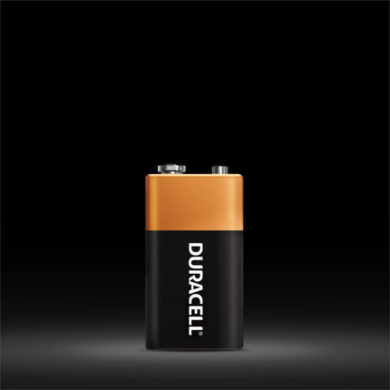 DURACELL Coppertop 9V Battery, 9-Volt with Long-Lasting Power, All-Purpose Alkaline 9V Battery for Household, Business, and Office Devices!