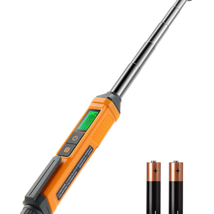 Natural Gas Detector, TopTes PT299 Gas Leak Detector with Extendable Rod, Portable Propane Sniffer for Detecting Combustible Leaks Like Methane & Butane for Home, RV (Includes Battery x2) - Orange