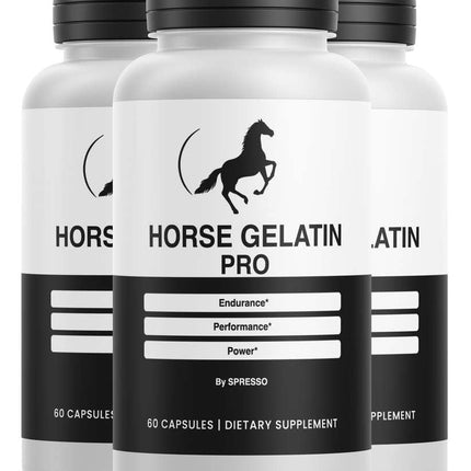 (3 Pack) Horse Gelatin Capsules - Official HorseGelatin Supplement Pills with Premium Ingredients, Advanced Formula Support for Overall Health & Wellness Reviews (180 Capsules)