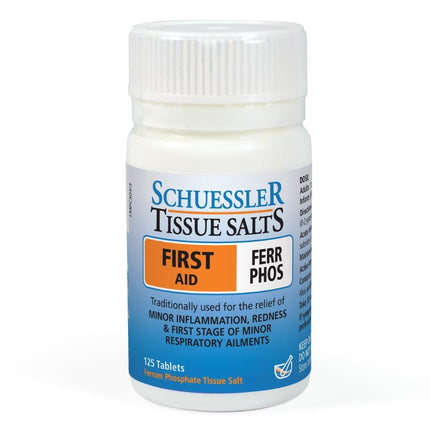 Schuessler Tissue Salts Ferr Phos No. 4, 6X Cell Salts, 125 Tablets