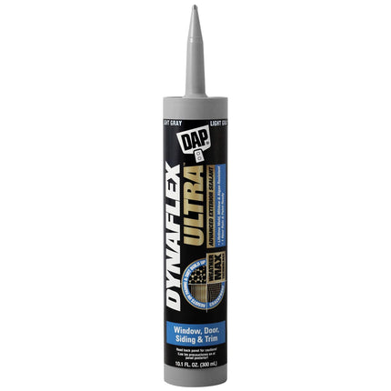 DAP Dynaflex Ultra Advanced Exterior Sealant, Light Gray, 10.1 Oz (7079818219) (Pack of 12)