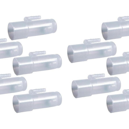 Bistras Oxygen Adapter Enrichment Port Connector fits CPAP Tubing Hose Model 1642 (10)