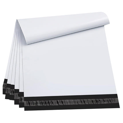 Myrvexel 100Pack 24x26" White Poly Mailers - Self Sealing, Waterproof & Tear-Resistant Shipping Envelopes for E-Commerce, Clothing, Books & Small Business