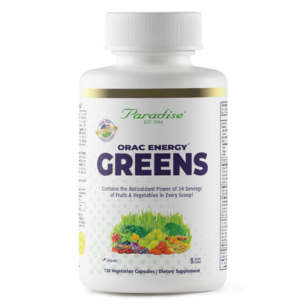 Paradise Herbs, ORAC Energy, Superfood Capsules, Includes Over 42 Organic & Wild-Crafted Ingredients, Probiotics & Enzymes, 120 Count