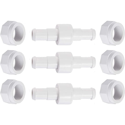 MAKHOON D20 Hose Swivel with D15 Nut - Compatible with Zodiac Polaris 280, 380, 180 Pool Cleaner Hose Swivel, Replacement Part