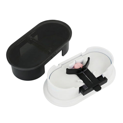 EQUADOSE Precision Pill Splitter with Centering Guide, Dual Stainless-Steel Blades for Small & Large Tablets, Accurate Halves & Quarters for Medication, Vitamins and Pet Pills, Black