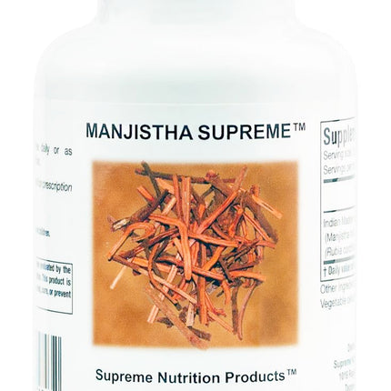 Supreme Nutrition Manjistha Supreme, 90 Pure Indian Madder Root Vegetarian Capsules