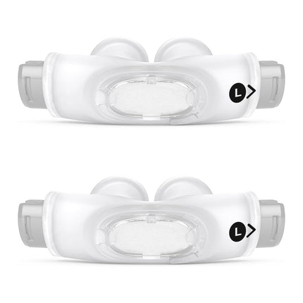 CLNRMA 2 Packs Replacement P30i Nasal Pillows Cushion for Airfit P30i Cpap Nasal Pillows Cushion Reusable & Comfortable and Soft (Large)