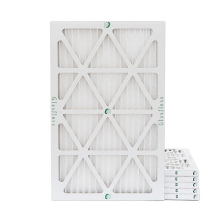 Glasfloss 16x25x1 MERV 10 (FPR 5-6) Pleated Air Filters By Glasfloss. Box of 6. Actual Size: 15-1/2 x 24-1/2 x 7/8