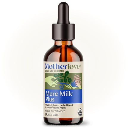 Motherlove More Milk Plus (2 Ounce Tincture) Fenugreek-Based Lactation Supplement to Support Breast Milk Supply—USDA Certified Organic, Vegan, Kosher, Soy-Free