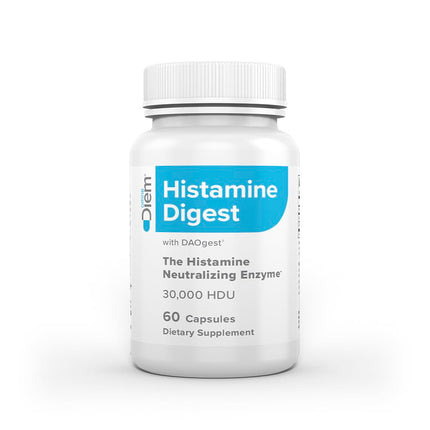 Omne Diem DAO 30,000 HDU - 60 Caps - Histamine Neutralizing Enzyme - Relieve Histamine Intolerance with Diamine Oxidase - The Original Tested DAO Enzyme Supplement